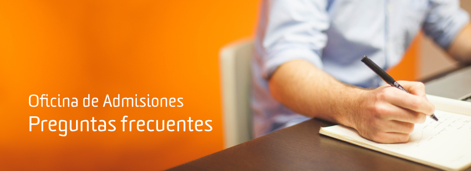 Banner admisiones 06 Oficina de Admisiones: Preguntas Frecuentes