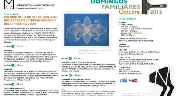 DOMiNGOS FAMiLiARES • OCTUBRE 2015