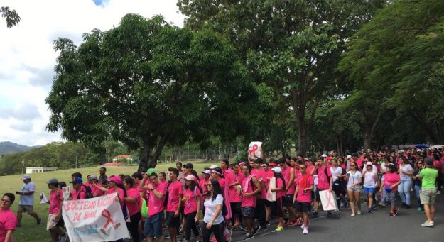 Marcha Avancemos a Grandes Pasos Contra el Cancer de Seno