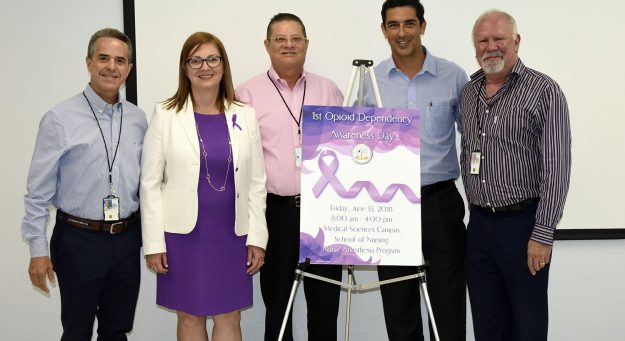 Programa de Anestesia de la Escuela de Enfermería (EE) del RCM celebró el 1st Opioid Dependence Awareness Day.