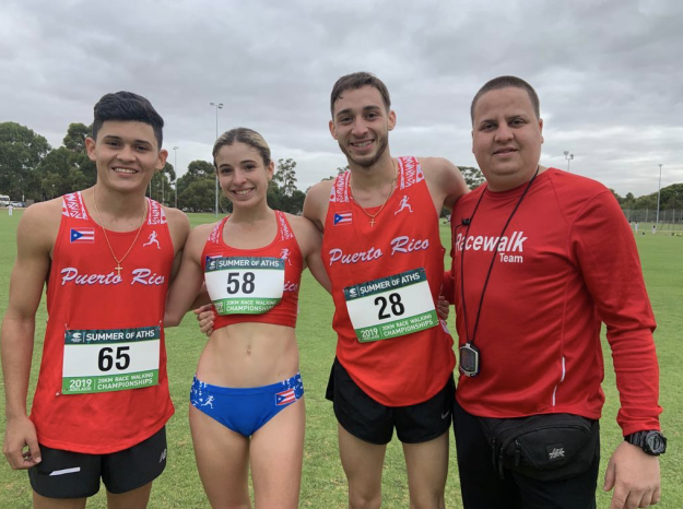 Jan Moreu Sánchez, Rachelle De Orbeta, Luis Espada y el entrenador Wilkins Rodríguez Jan Moreu Sánchez, Rachelle De Orbeta, Luis Espada y el entrenador Wilkins Rodríguez
