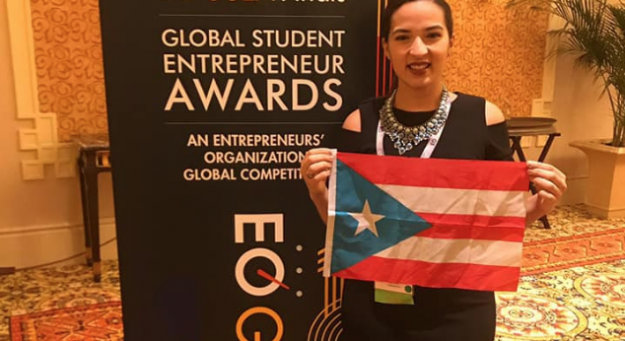 La emprendedora, quien se graduará del RUM el próximo mes de junio, espera lanzar la aplicación este año. Suministrada