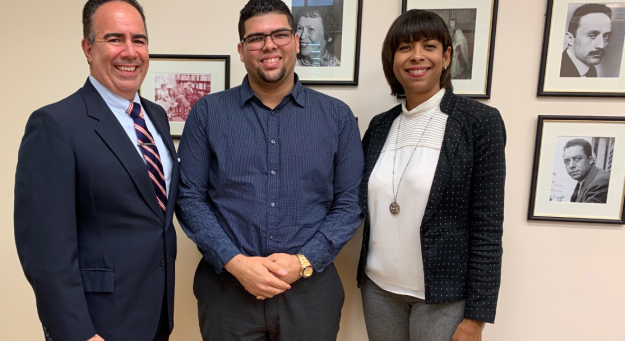 Luis Ferrao, Steven Caraballo y Vivian Neptune