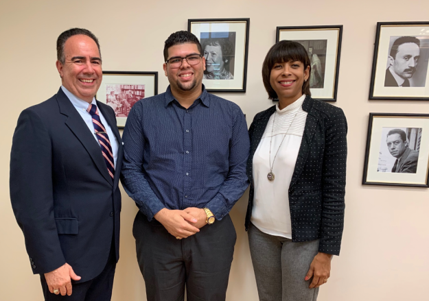 Luis Ferrao, Steven Caraballo y Vivian Neptune Luis Ferrao, Steven Caraballo y Vivian Neptune