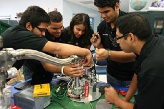 UPR Rio Piedras Students working in the Rocket Satellite Project UPR Rio Piedras Students working in the Rocket Satellite Project