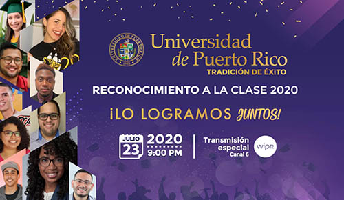 ¡Lo logramos juntos! Se transmitirá por WIPR y en las plataformas web de la institución y el canal 6 ¡Lo logramos juntos! Se transmitirá por WIPR y en las plataformas web de la institución y el canal 6