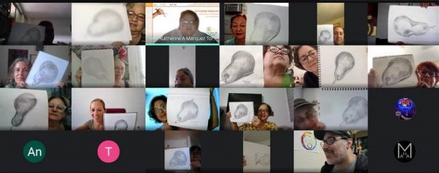 Foto 1 – taller virtual de dibujo – Museo UPR RRP Foto 1 - taller virtual de dibujo - Museo UPR RRP