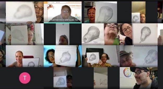 Foto 1 - taller virtual de dibujo - Museo UPR RRP