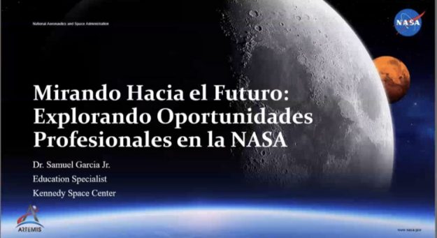 Presentación relacionada a oportunidades de trabajo en la NASA-06.03.21
