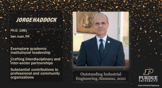 Premio Escuela de Ingeniería Industrial de Purdue University