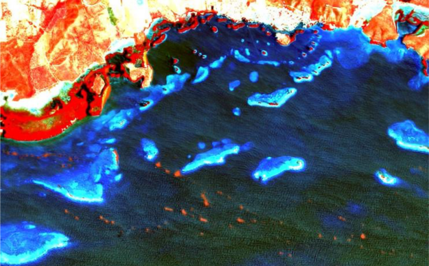 Landsat-8 sargazo en SWPR mayo 31 2018 Landsat-8 sargazo en SWPR mayo 31 2018