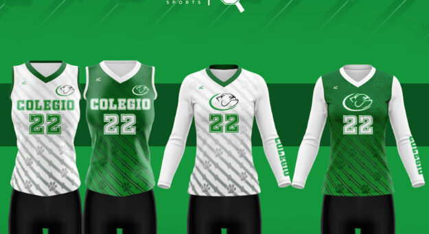 Atuendos del equipo de voleibol femenino del RUM.