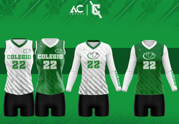 Atuendos del equipo de voleibol femenino del RUM.