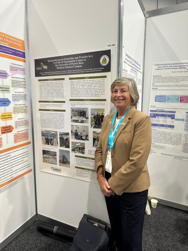 Decana 1 Escuela de Farmacia UPR brilla en Australia