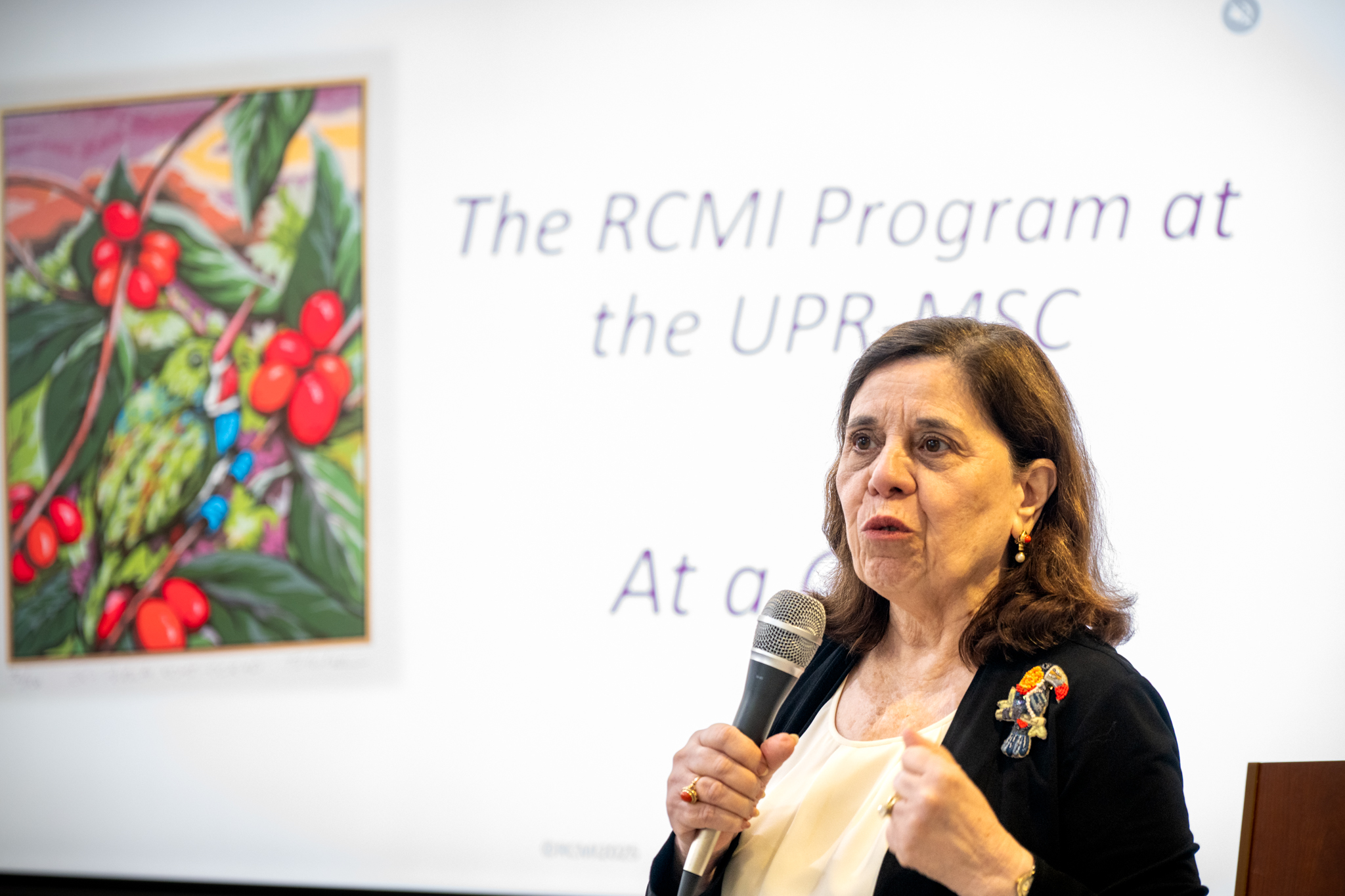 Dra. Emma Fernández-Repollet explica como el RCMI impulsando la investigación biomédica en Puerto Rico.