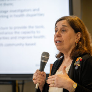 La Dra. Fernández-Repollet presentó una visión general del histórico Programa RCMI (Research Centers in Minority Institutions).