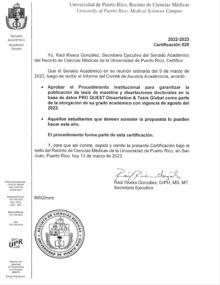 Certificación 025 Serie 2022-2023 Senado RCM