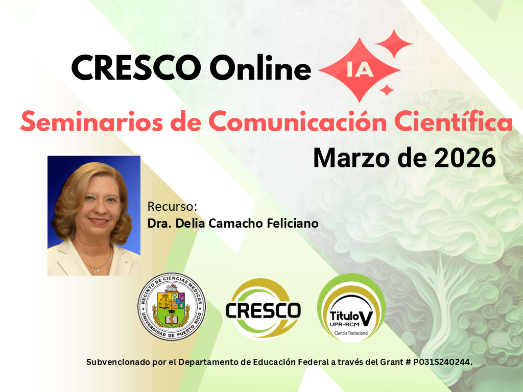 Promo Talleres Comunicación Científica CRESCO Online Marzo 2026 Promo Talleres Comunicación Científica CRESCO Online Marzo 2026