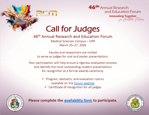 Convocatoria ser parte del panel de jueces Foro RCM 2026