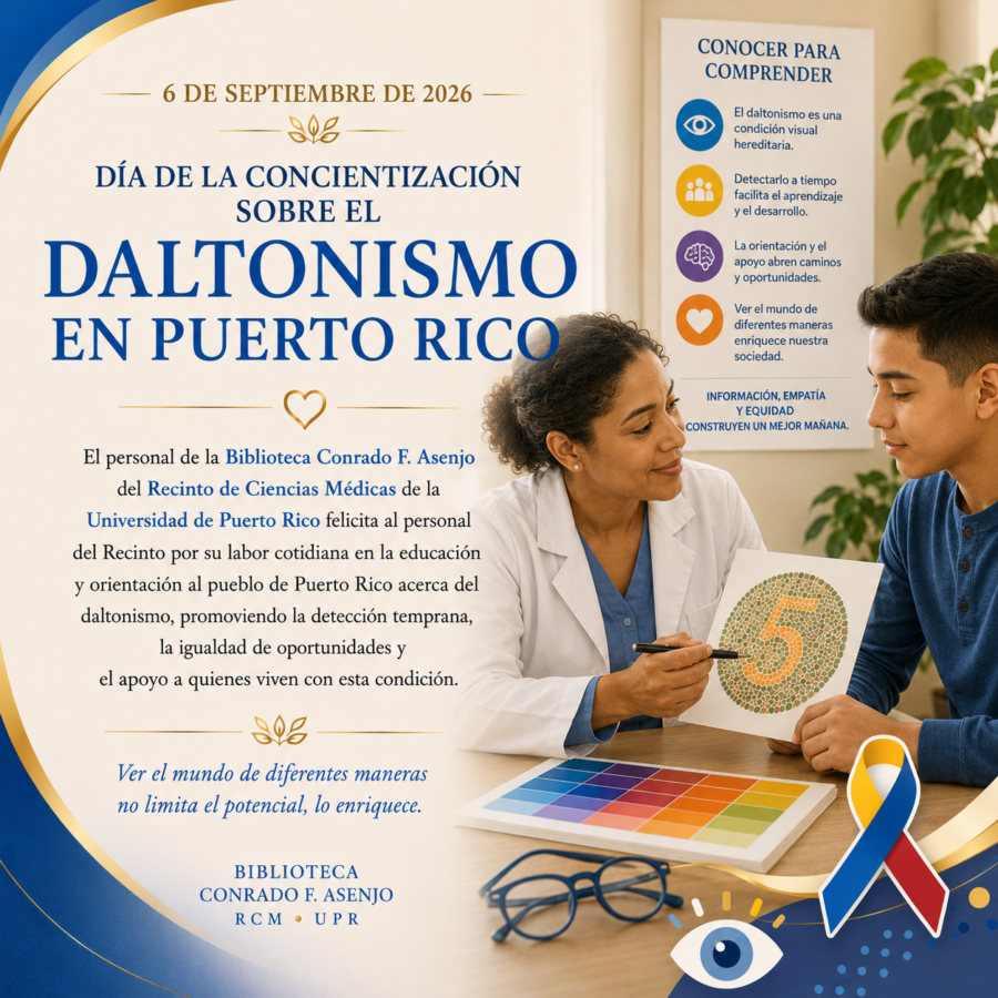 Daltonismo en Puerto Rico domingo, 6 de septiembre de 2026 como el "Día de la Concientización sobre el Daltonismo en Puerto Rico"