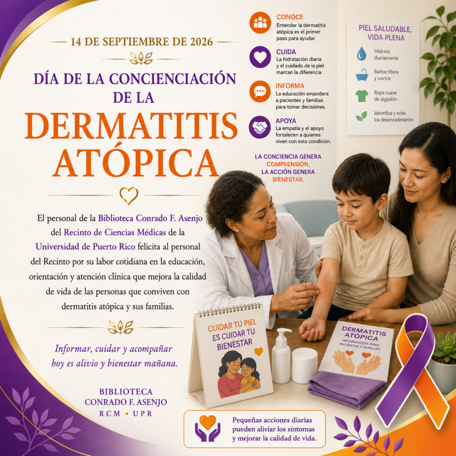 Dermtitis Atópica 2 Lunes, 14 de septiembre de 2026, "Día de la Concienciación de la Dermatitis Atópica".