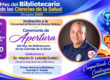 Promoción de la dedicatoria del mes del Bibliotecario de las Ciencias de la Salud al Sr. Malvin Lebrón oficial de seguridad.