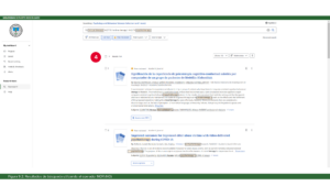 Presenta la pantalla de resultados de una búsqueda avanzada utilizando el operador de lógica boleana NOT