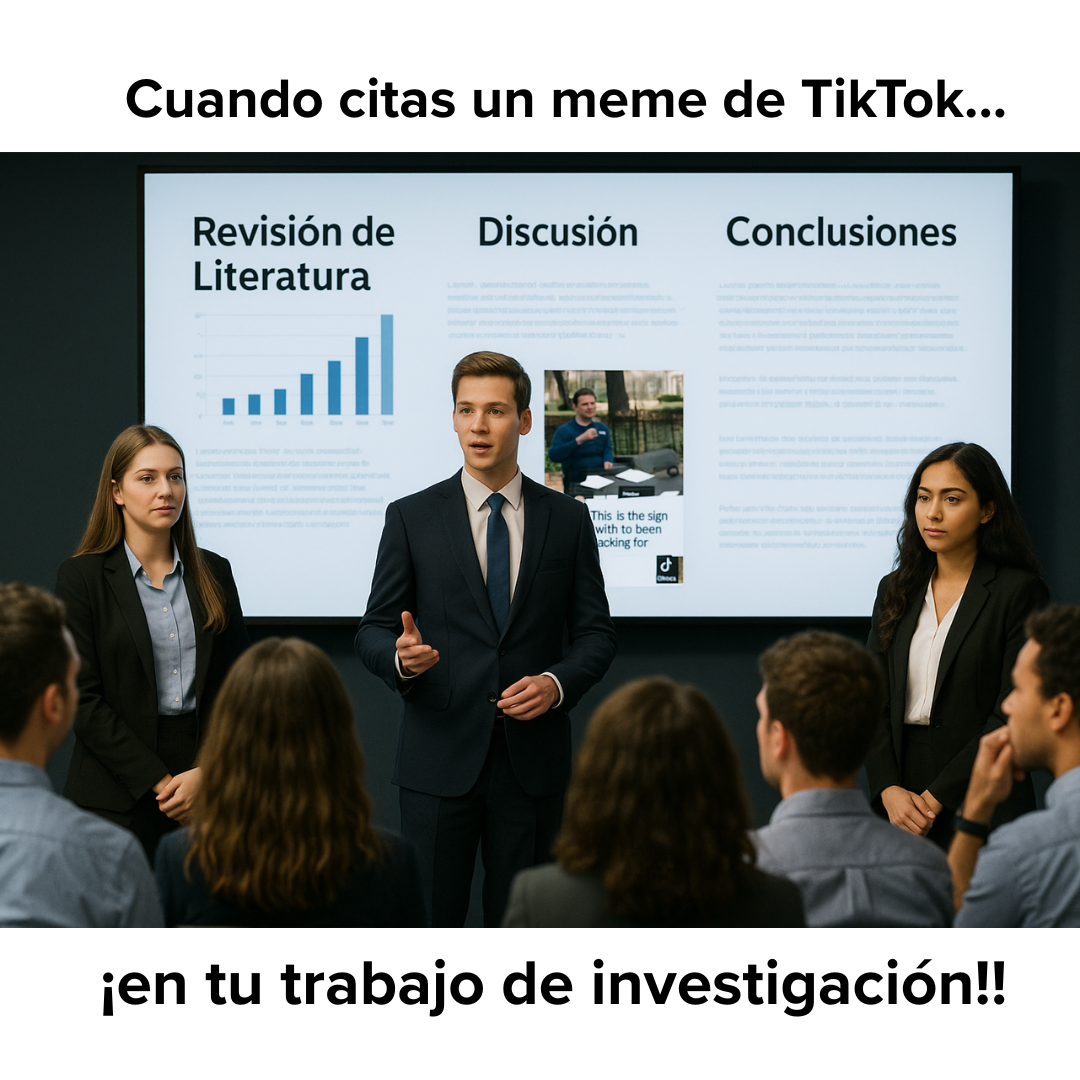 Estudiante estresado - Meme sobre contexto académico vs social