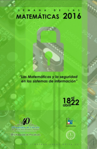 Imagen del afiche de la Semana de las Matemáticas 2016