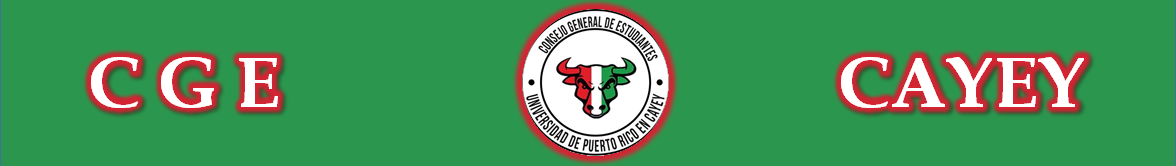 Banner representativo al Consejo General de Estudiantes UPR Cayey