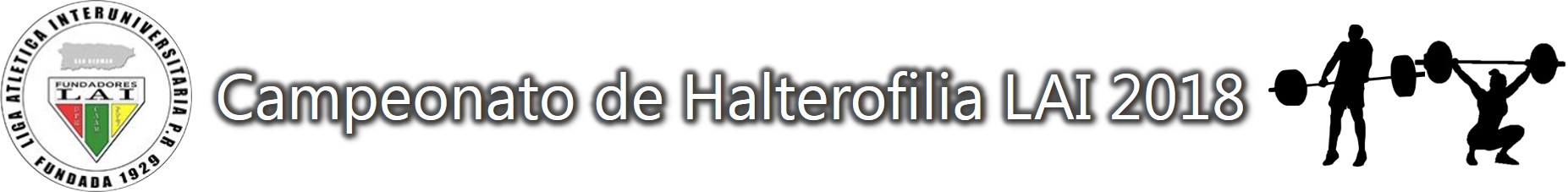 Imagen representativa al Campeonato de Halterofilia LAI 2018