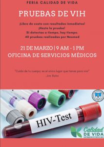 Imagen representativa a Promo Prueba VIH 21 de marzo