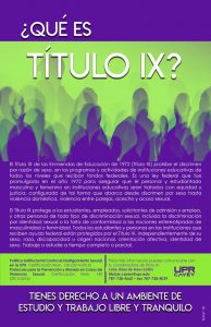 Imagen promoción Titulo IX