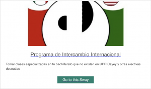 Imagen para acceder ala presentación de Programa de Intercambio Internacional