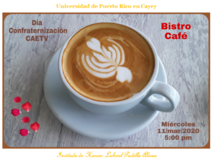 Imagen CAETV Invitación Bistro Café Día Confraternización 11-mar-2020