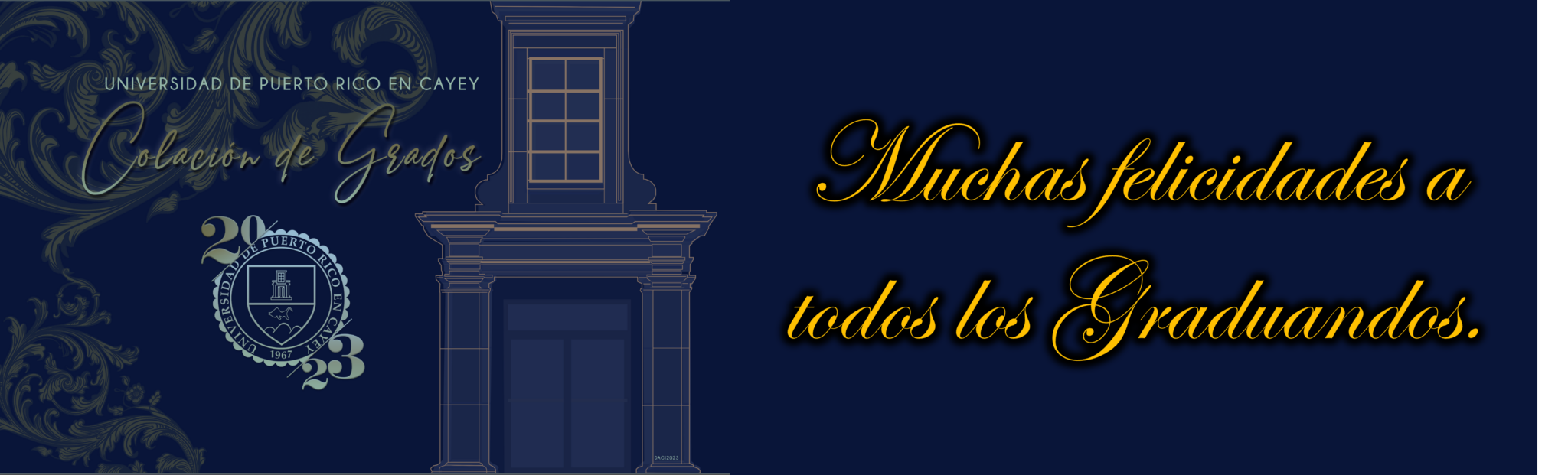 Banner decorativo Programa Colación de Grados 2023