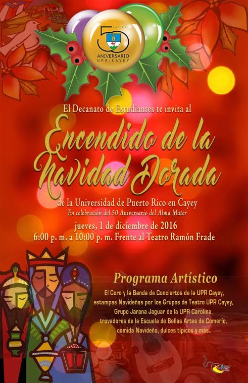 Promoción al Encedido de la Navidad Dorada UPR Cayey