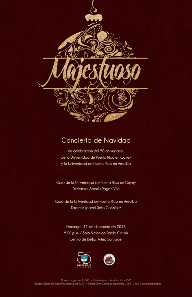 Promoción al Concierto de Navidad en Bellas Artes