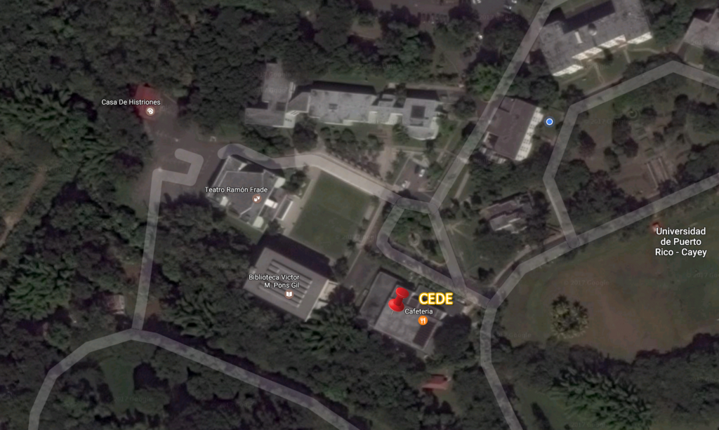 Imagen de la localización del CEDE