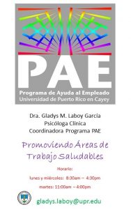 Información de contacto de la Oficina de PAE