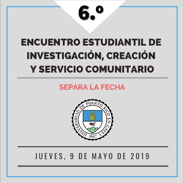 Imagen representativa al Encuentro Estudiantil de Investigación, Creación y Servicio Comunitario