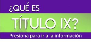 Imagen de botón para llegar a la información de Título IX