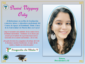 Postal de Felicitación CAETV Graduados Clase 2020 UPR Cayey