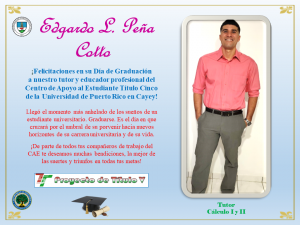 Postal de Felicitación CAETV Graduados Clase 2020 UPR Cayey