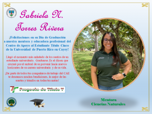 Postal de Felicitación CAETV Graduados Clase 2020 UPR Cayey