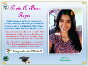 Postal de Felicitación CAETV Graduados Clase 2020 UPR Cayey