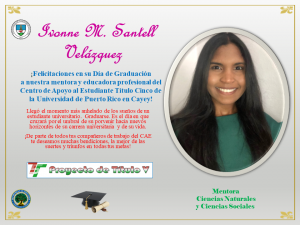 Postal de Felicitación CAETV Graduados Clase 2020 UPR Cayey