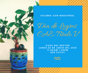 Imagen CAETV día de logros 2018