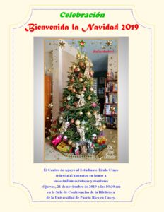 Imagen Invitación Bienvenida la Navidad CAETV 21 Noviembre 2019