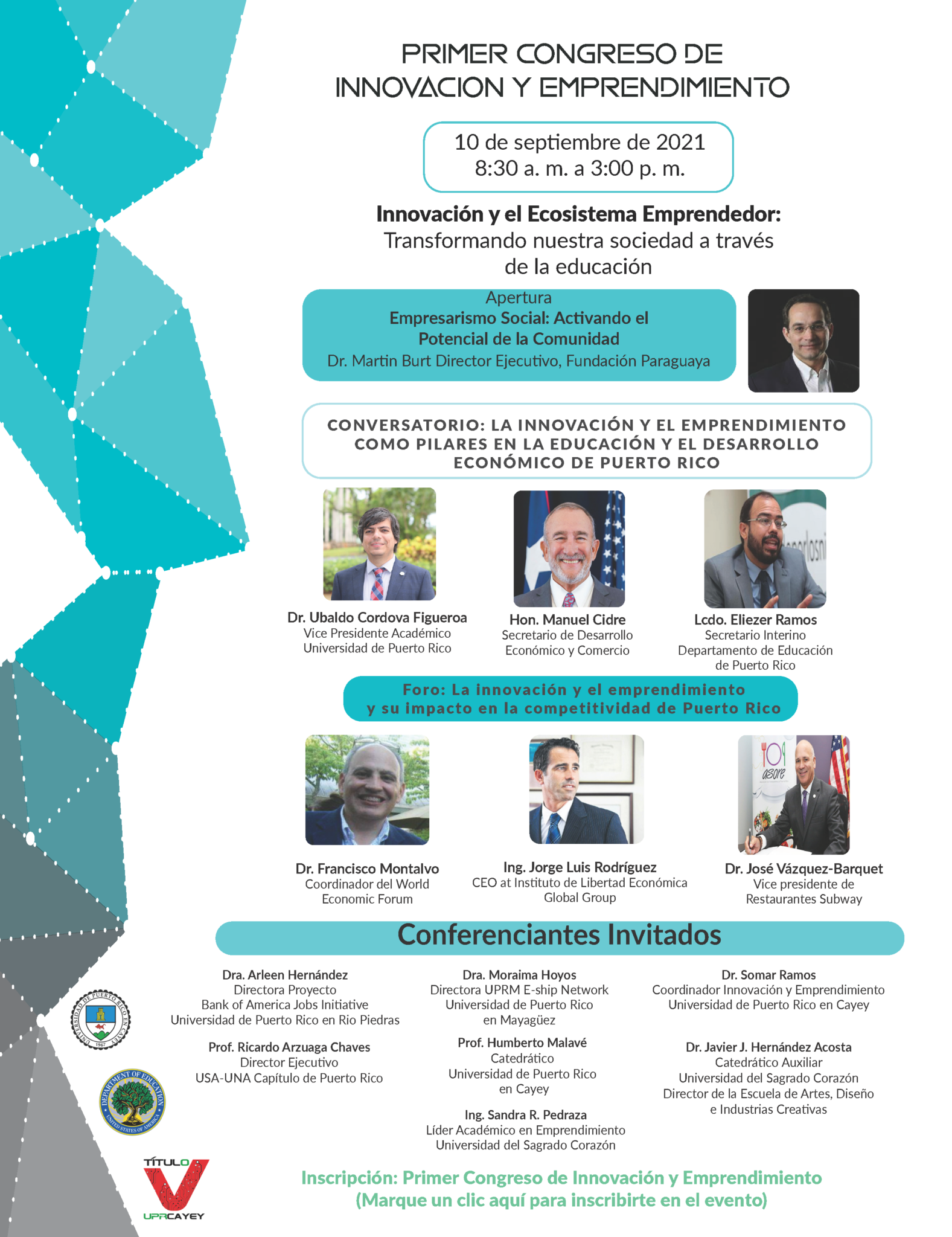 Imagen promoción a la actividad First Congress of Innovation and Entrepreneurship Registration